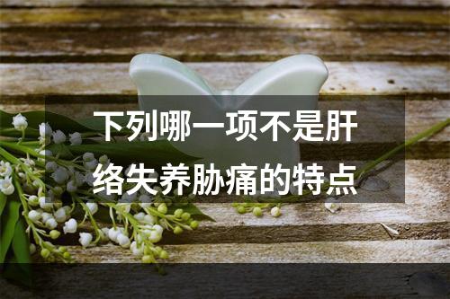 下列哪一项不是肝络失养胁痛的特点