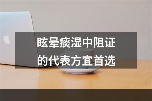 眩晕痰湿中阻证的代表方宜首选