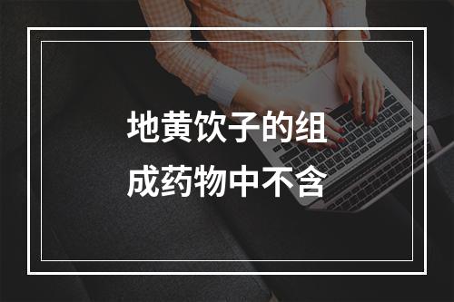 地黄饮子的组成药物中不含