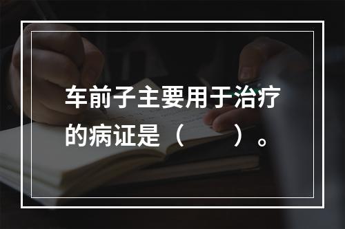 车前子主要用于治疗的病证是（　　）。