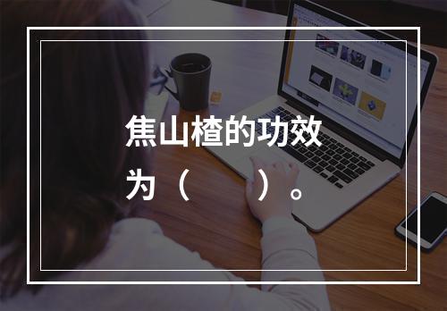 焦山楂的功效为（　　）。