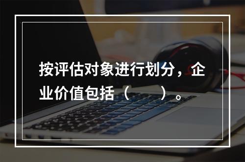 按评估对象进行划分，企业价值包括（　　）。