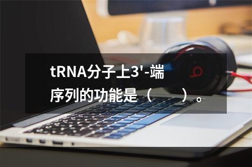 tRNA分子上3'-端序列的功能是（　　）。