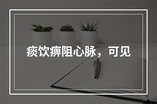 痰饮痹阻心脉，可见