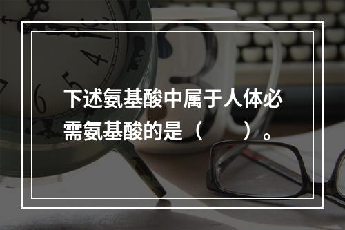 下述氨基酸中属于人体必需氨基酸的是（　　）。