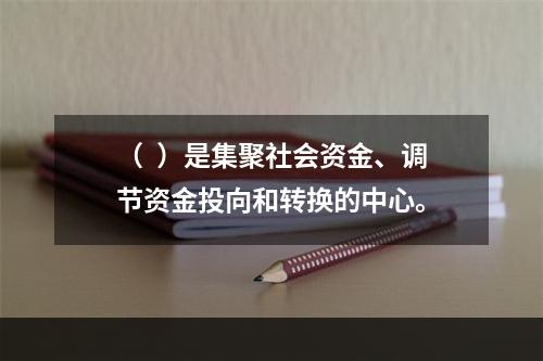 （  ）是集聚社会资金、调节资金投向和转换的中心。