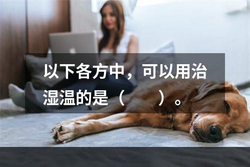 以下各方中，可以用治湿温的是（　　）。