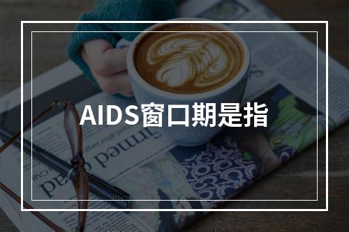 AIDS窗口期是指