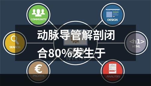 动脉导管解剖闭合80%发生于