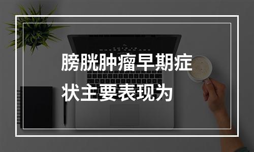 膀胱肿瘤早期症状主要表现为