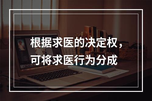 根据求医的决定权，可将求医行为分成