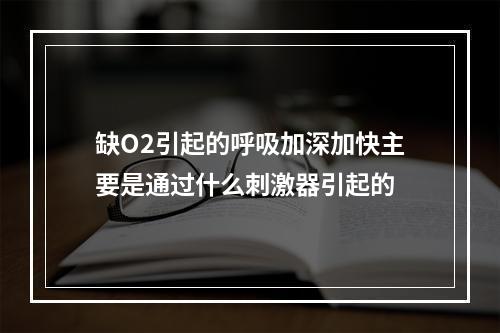 缺O2引起的呼吸加深加快主要是通过什么刺激器引起的