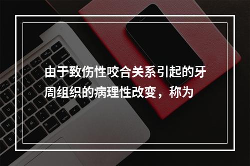 由于致伤性咬合关系引起的牙周组织的病理性改变，称为