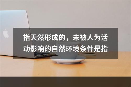 指天然形成的，未被人为活动影响的自然环境条件是指