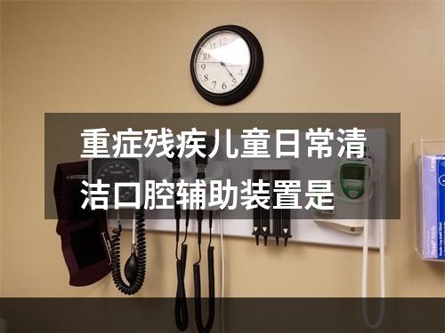 重症残疾儿童日常清洁口腔辅助装置是