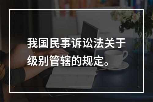 我国民事诉讼法关于级别管辖的规定。