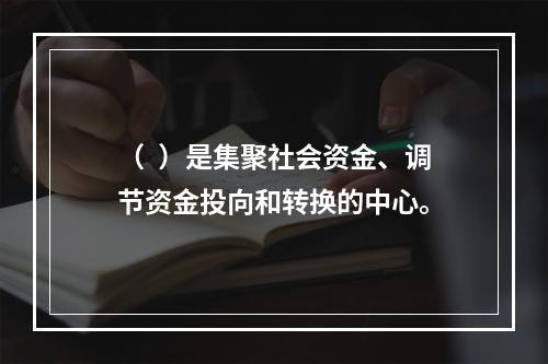 （  ）是集聚社会资金、调节资金投向和转换的中心。