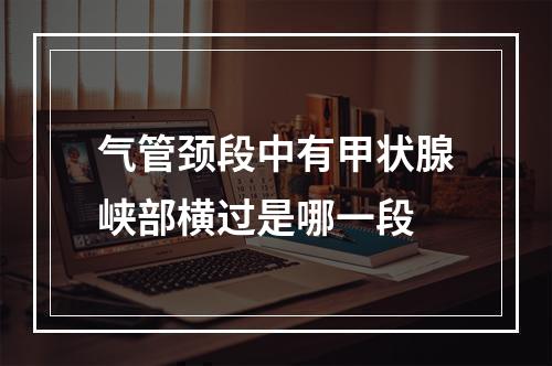 气管颈段中有甲状腺峡部横过是哪一段