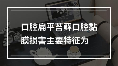 口腔扁平苔藓口腔黏膜损害主要特征为