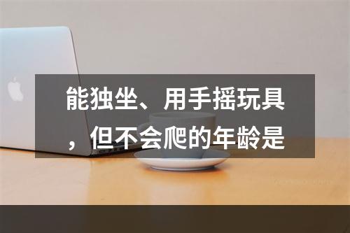 能独坐、用手摇玩具，但不会爬的年龄是