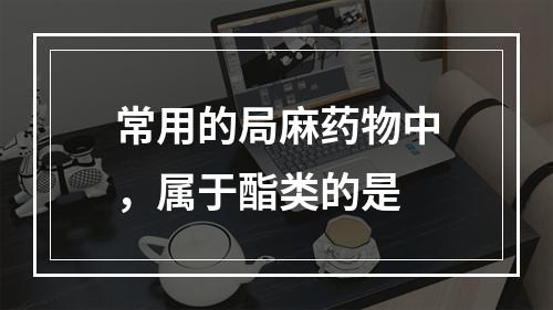 常用的局麻药物中，属于酯类的是