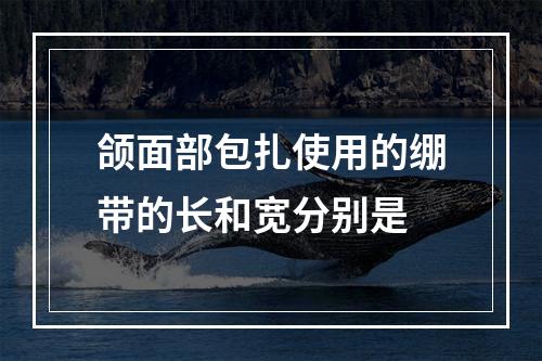 颌面部包扎使用的绷带的长和宽分别是