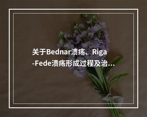 关于Bednar溃疡、Riga-Fede溃疡形成过程及治疗方