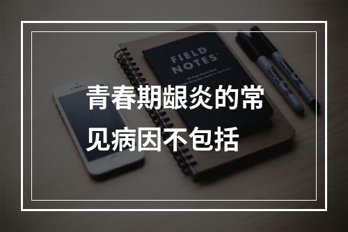 青春期龈炎的常见病因不包括