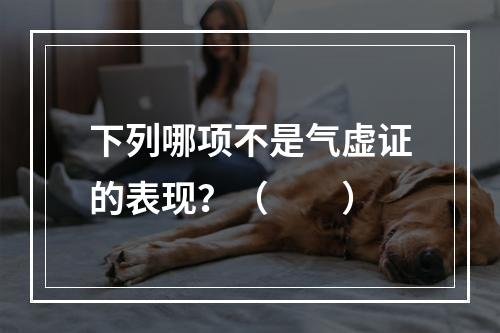 下列哪项不是气虚证的表现？（　　）