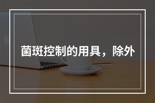 菌斑控制的用具，除外