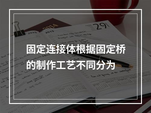 固定连接体根据固定桥的制作工艺不同分为