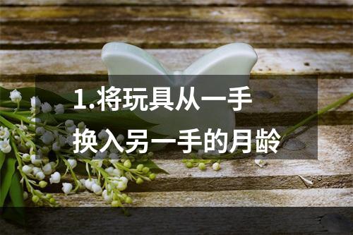 1.将玩具从一手换入另一手的月龄