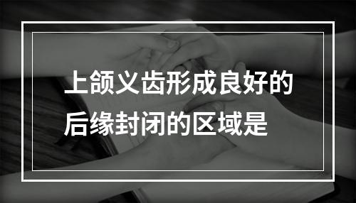 上颌义齿形成良好的后缘封闭的区域是