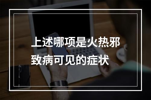 上述哪项是火热邪致病可见的症状