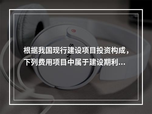 根据我国现行建设项目投资构成，下列费用项目中属于建设期利息包