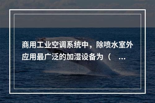 商用工业空调系统中，除喷水室外应用最广泛的加湿设备为（　）。