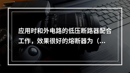 应用时和外电路的低压断路器配合工作，效果很好的熔断器为（　）