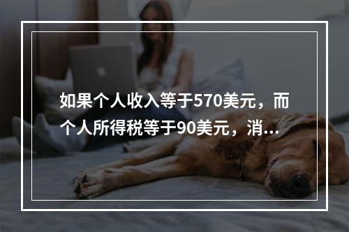 如果个人收入等于570美元，而个人所得税等于90美元，消费等