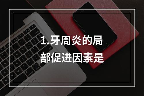 1.牙周炎的局部促进因素是