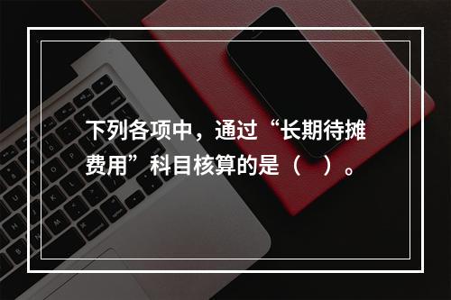 下列各项中，通过“长期待摊费用”科目核算的是（　）。