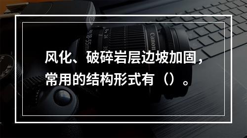 风化、破碎岩层边坡加固，常用的结构形式有（）。