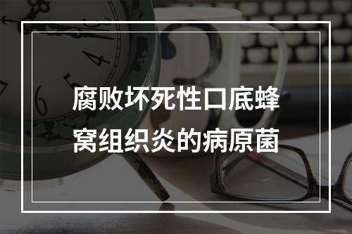 腐败坏死性口底蜂窝组织炎的病原菌