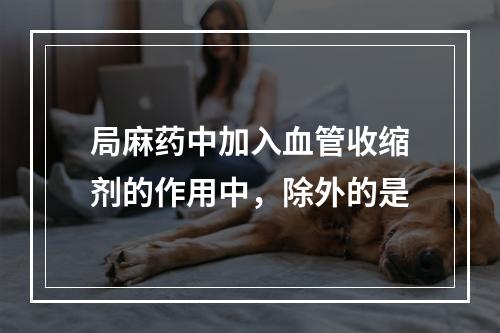 局麻药中加入血管收缩剂的作用中，除外的是