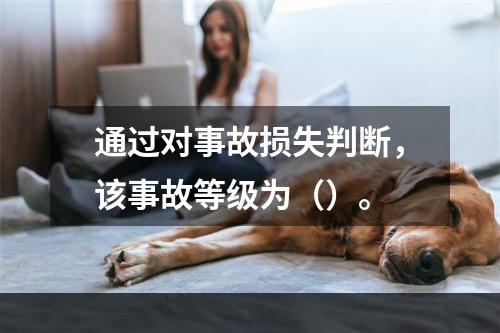 通过对事故损失判断，该事故等级为（）。