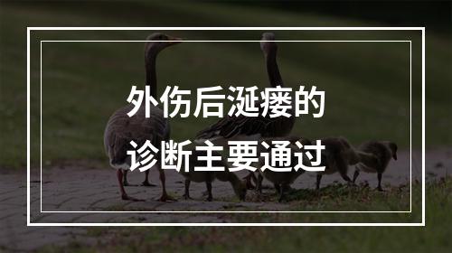 外伤后涎瘘的诊断主要通过