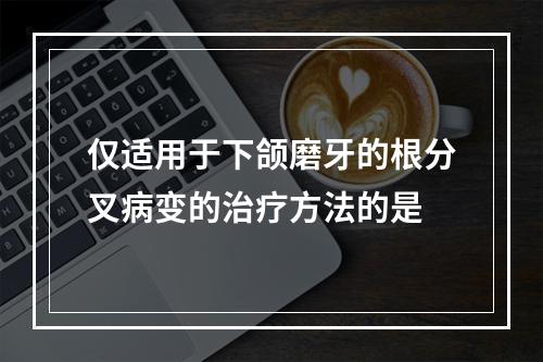 仅适用于下颌磨牙的根分叉病变的治疗方法的是