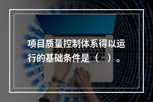 项目质量控制体系得以运行的基础条件是（　）。