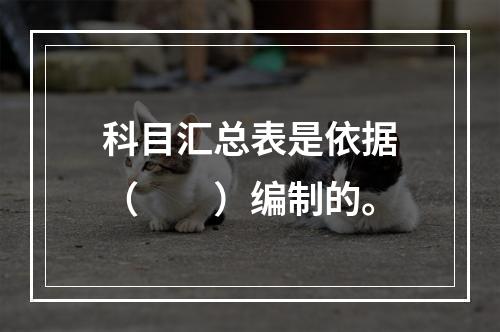 科目汇总表是依据（　　）编制的。