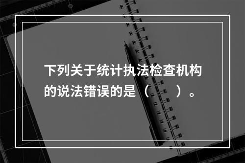 下列关于统计执法检查机构的说法错误的是（　　）。