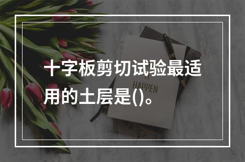 十字板剪切试验最适用的土层是()。